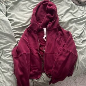 XS/S Lululemon crop scuba zip hoodie